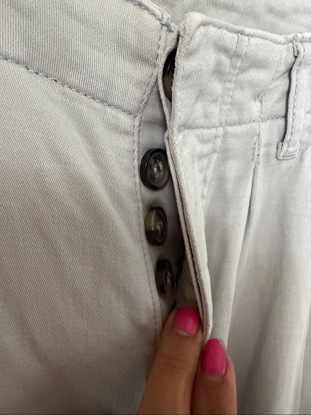 Free People wide Leg Pants. Light grey NEW w o tags . Size 8 ( 32 waist ) - Picture 3 of 8